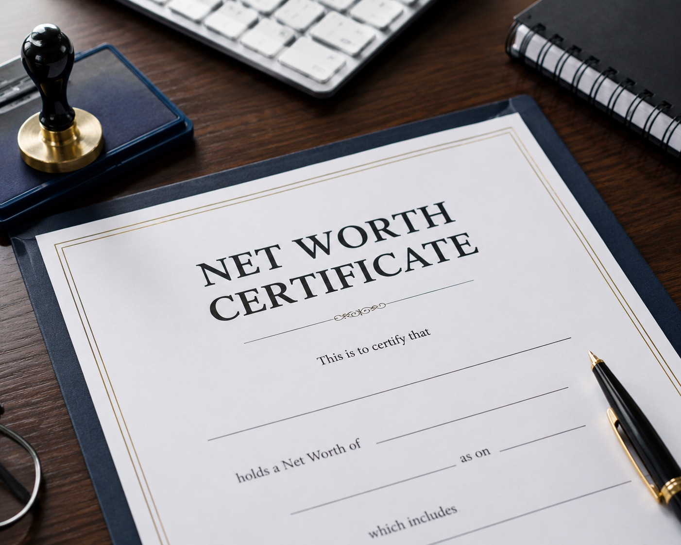 Net Worth Certificate For Individual